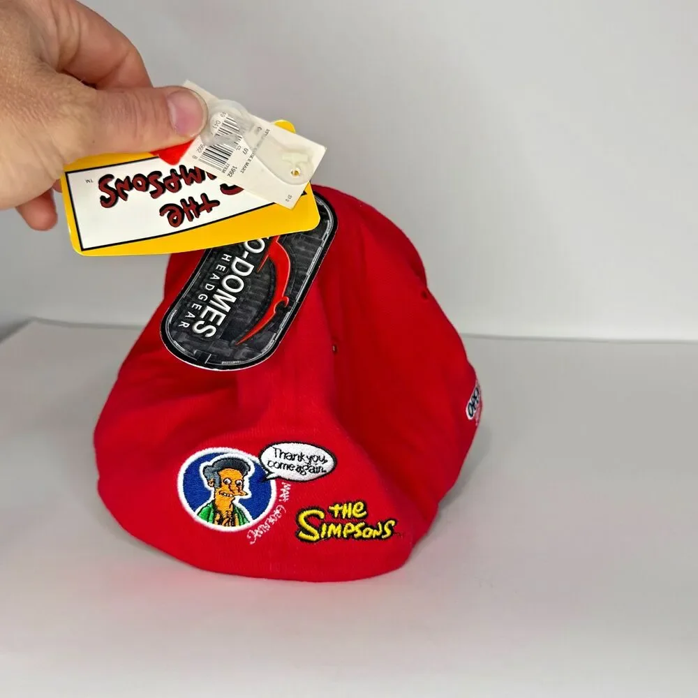 The Simpsons Kwik E Mart Apu Nahasapeemapetilon Strapback Hat NWT Cap